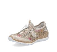 Rieker Antistress Womens Gold Bungee Lace Shoe - Size 6 - Gold