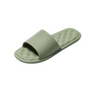 Womens Slip On Slippers Soft Shower Slippers Packable Indoor Slippers Green