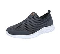 Womens Slip On Trainers Breathable Mesh Walking Work Shoes Sports Running Trainers Arch Support Memory Foam Non-Slip Flat Wedge Shoes Lightweight Wide Fit Orthopedic Sneakers Workout Casual Gym