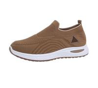 Womens Slip On Trainers Knitted Walking Shoes Casual Platform Sneakers | Womens Knitted Slip On Trainers With Breathable Upper And Elevated Wedge Sole For Comfortable All Day City Walking