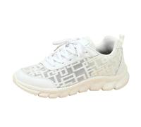 Womens Slip On Trainers Walking Shoes Fashion Platform Leather Mesh Sport Casual Dad Streetwear for Flat Feet Plantar Fasciitis Spring Summer, Hiking Trekking White