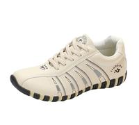 Womens Slip On Trainers Walking Shoes Zero Drop Sole Quick Drying Sport Sneakers Air Cushion Arch Support Running Fashion Ladies Beige