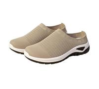 Womens Slip On Trainers Wide Fit,Casual Walking Trainers For Women Breathable Mesh Sneakers With Non-Slip Sole Lightweight Hiking Shoes Comfortable Summer Loafers For Daily Wear Outdoor