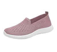 Women's Slip On Trainers with Memory Foam,Memory Foam Sneakers Tennis,Hand Free Running Shoes,Comfortable and Soft,Provides Cushioning,for Busy Mornings Or When Going Out Pink