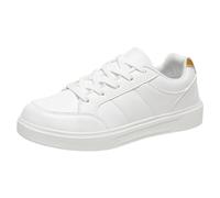 Womens Slip On Trainers Women Chunky Sneakers Fashion Platform Leather Quick Drying Shoes Casual Dad Streetwear for Flat Feet Plantar Fasciitis Workout Gym Gold