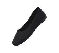Womens Slip on Trainers Women's Woven Breathable Soft Shoes Go Walking in Sneakers Jazz (Black, 7.5)