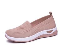 Womens Slip on Walking Shoes Walking Shoes with Memory Foam Flat Breathable Non-Slip Athletic Outdoor Sport Shoe Comfortable Extra Wide Fit Low Top Sneaker Arch Support Work Shoe Coffee