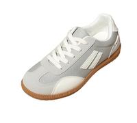 Womens Slip Trainers Air Cushion Athletic Sneakers with Memory Foam Mesh Sport Shoes Casual Dad Streetwear Sparkly Wide Fit Women's for Size Light Gray