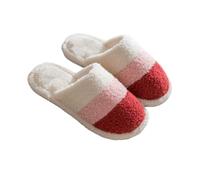 Womens Slipper Boots Size 6.5 Uk Soft And Comfortable Warm Your Feet In Winter Heated Slippers for Women (Red, 4.5)