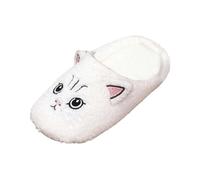 Women'S Slippers Cute Cartoon Cat Fluffy Slipper Lightweight Non-Slip Winter Slipper Soft Sole Outdoor Indoor Wearable House Shoe Fleece Lining Thermal Casual Women Slippers