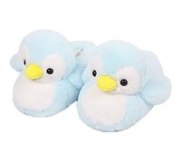 Women's Slippers Cute Wild Animal Slippers Funny Slippers Novelty Fox Cozy Slippers Fuzzy Soft Winter Warm House Shoes, Blue Light, 5-10