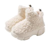 Womens Slippers Fleece High Top EVA Thick Sole Snow Boot Warm Shoes | High top boot style, fleece lining, EVA thick sole, non-slip, UK 3-8, winter outdoor warmth and après-ski
