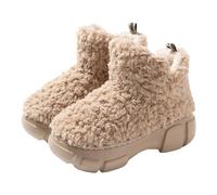 Womens Slippers Fleece High Top EVA Thick Sole Snow Boot Warm Shoes | High top boot style, fleece lining, EVA thick sole, non-slip, UK 3-8, winter outdoor warmth and après-ski