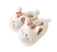 Womens Slippers Fluffy Cartoon Cat Slipper Plush Faux Fleece Lining Shoes For Women Uk Memory Foam Soft Footwear Slipper Work From Home House Shoe Non-Slip Rubber Sole Slippers