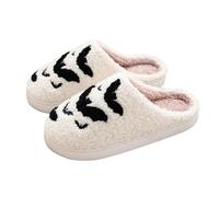 Womens Slippers Halloween Memory Foam Slippers Slip On Fluffy Warm Flat Shoes Cute Preppy Stuff House Casual Shoes Indoor and Outdoor