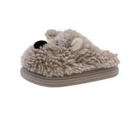 Womens Slippers House Shoes Fleece Slippers Women Winter Cute Puppy Slipper Women's Outer Wear Thick Woolen Slipper Warm Cotton Heated for Long Womens (Light Ashy, 6)
