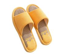 Women's Slippers House Shoes Womens Memory Foam Slippers Women Linen Slipper For Men Suitable For All Seasons Soft Soles Quiet Absorbing Couple's Style Cotton Linen Blend Fall Winter Shoes Footwear