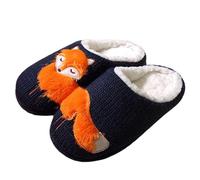 Women's Slippers, House Slippers Extra Wide Slippers for Swollen Feet Ladies Comfort Slip On House Shoes Home Hotel Guest Shoes Women Comfortable Warm Slipper Women Size 5 (Dark Blue,4)