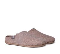 Women's slippers in recycled felt - MONA-FR - Taupe, 37 EU - 4 UK