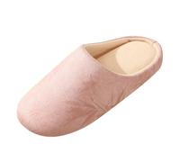 Women's Slippers, Lightweight and Silent Slippers, Non-Slip, Winter Warm Plush Mules with Non-Slip Rubber Sole, Comfortable Shoes for Indoor and Outdoor Use Slippers for the Bedroom, pink, 36 EU