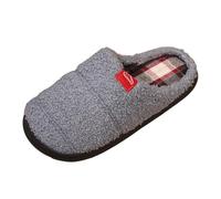 Womens Slippers Men And Women With The Same Paragraph Warm Thickened Fall And Winter Indoor Half Package Home Cotton Drag Footwear Cozy Clogs Ladies Slippers(Grey, 5)