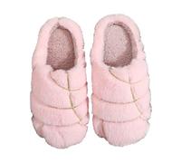 Women's Slippers Men's Winter Warm Slippers Christmas Slippers for Men and Women Home Conchas Mexico Winter Warm, pink, 7 UK