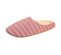 Women's Slippers Plush Winter Slippers Soft Slippers Couples Felt Slippers Multicoloured Hut Shoes Warm Lined Home Shoes Trendy Bed Shoes Comfortable Slippers Flat Slippers, pink, 8 UK