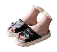 Womens Slippers Size 6 - Open Toe Slippers For Men Cute Cat Face Indoor Slide Sandals Thick Sole Breathable Summer Home Footwear Slip Comfortable Shoes Unisex Cozy Room Slippers