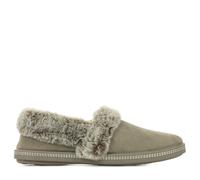 Skechers Women's Cozy Campfire Team Toasty Slippers Beige Dark Taupe Faux Fur Lined UK 7