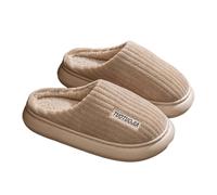 Womens Slippers Thick Sole Solid Color Shoes Cloud-Like Comfort House Shoe Classic Indoor Outdoor Footwear Slipper Cozy Cabin Retreat Slippers Thermal Fleece Lining Women Shoes