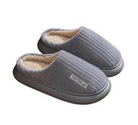 Womens Slippers Thick Sole Solid Color Shoes Cloud-Like Comfort House Shoe Classic Indoor Outdoor Footwear Slipper Cozy Cabin Retreat Slippers Thermal Fleece Lining Women Shoes