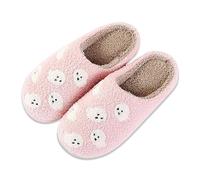 Women's Slippers Winter Warm Fluffy Memory Foam Slippers Novelty Funny Halloween Casual Shoes Slip On Cute Pumpkin Pattern Preppy Stuff for Indoor and Outdoor