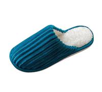 Women's Slippers Winter Women's Slippers Plush Slippers Non-Slip Slippers Comfortable House Slippers Warm Slippers Autumn Winter Home Shoes Minimalist Plush Slippers Winter Slippers, navy, 4 UK