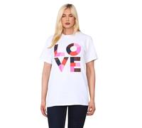 Women's Slogan Print Oversize T-Shirt Tops Ladies Short Sleeve Printed Baggy Oversized Stretchy Casual Summer Tee Shirt Top UK Size SM-XL