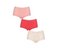 Womens Sloggi Shorts, Knickers, Underwear, 'Go Crush' in 3 Pack Cotton S,M,L,XL