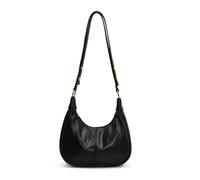 Women's Slouchy Hobo Bag, PU Everyday Daily Commuting Bag, Adjustable Shoulder Strap Design, Applies to Daily Matching, Casual Walks and Outings (black,23.5 * 8.5 * 22cm)