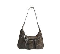 Women's Slouchy Hobo Crescent Shoulder Bags, Vegan Leather Crossbody Bag, Daily Commuting Handbags Purse 2025 - Gift for Christmas, Birthday and Anniversary (Coffee,12.59×8.66×3.94 inches)