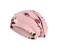 Womens Slouchy Skull Beanie Hat Head Scarves for Chemo Cancer Patient with Hair Loss Breathable Spring Head Wrap Pink One Size