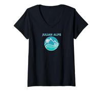 Womens Slovenia Julian Alps Triglav - Tops, Tees Gear, Accessories V-Neck T-Shirt