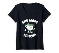 Women's Slow Mornings One More Matcha Club V-Neck T-Shirt