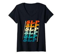 Women's SLP Speech Therapy Speech Language Pathologist V-Neck T-Shirt