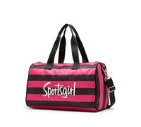 Womens Small Medium Large Gym Sports for Women Men - Waterproof - Wet Dry Pockets Compartment for About Ever Thing - Large Gym Sports Bag Ladies Teen Girls (Grey) (Pink red)