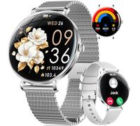 Women's Smart Watch with Bluetooth Calling, 1.43 Inch HD AMOLED Smartwatch for Android iOS, Women's Health, Fitness Watch 100+ Sports Modes, Sleep, Heart Rate, Pedometer, Calories, IP68
