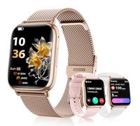 Women's Smartwatch with Bluetooth Calling, 1.83 Inch HD Screen, 24-Hour Heart Rate Monitor, SpO2, Sleep Monitor, IP68 Waterproof, Pedometer, 120+ Sports Modes, Fitness Tracker for Android and iOS Rose