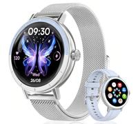 Women's Smartwatch with Phone Function, 1.27 Inch Watch Watches with 120+ Watch Faces, Heart Rate, Sleep/SpO2 Monitor, Pedometer, Calories, Sports Modes, IP68 Waterproof Activity Tracker, Blue