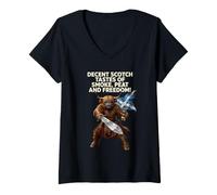 Women's Smoke, Peat and Freedom V-Neck T-Shirt