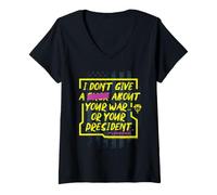 Women's Snake Plissken Kurt Russell President Quote V-Neck T-Shirt