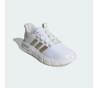 adidas Women's Cloudfoam Flex Laces Shoes, FTWR White/Cyber met./Linen Green, 4.5 UK