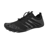 Women's Sneakers Couples All Seasons Five Finger Water Shoes Multifunctional Yoga Shoes for Men and Women Lightweight Comfortable Barefoot Design (Black, 7)