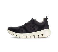 Women's Sneakers Gabor Velour Mesh Textil Noir 42